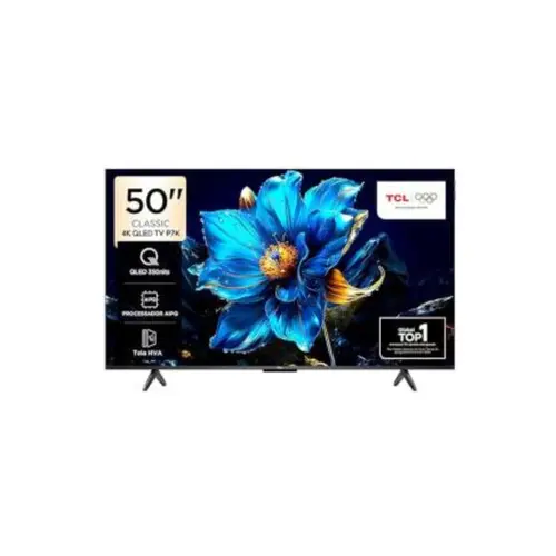 Smart TV TCL 50" 4K QLED UHD TV AiPQ Google Assistente 3 HDMI 50P7K