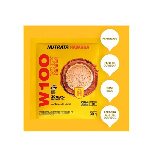 Whey Havanna W100 Doce de Leite Sachê