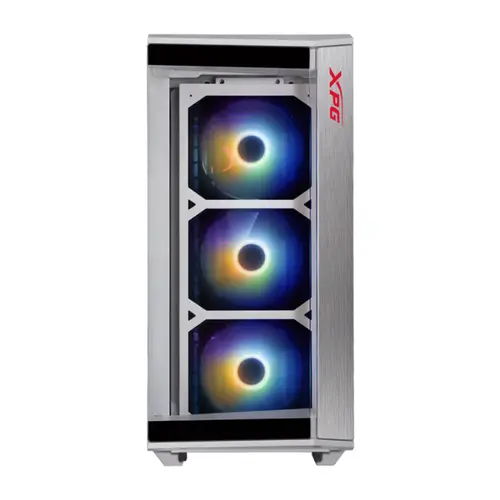 Gabinete Gamer XPG Battlecruiser Mid-Tower Lateral de Vidro Com 4 Fans ARGB Branco BATTLECRUISER-WHCWW