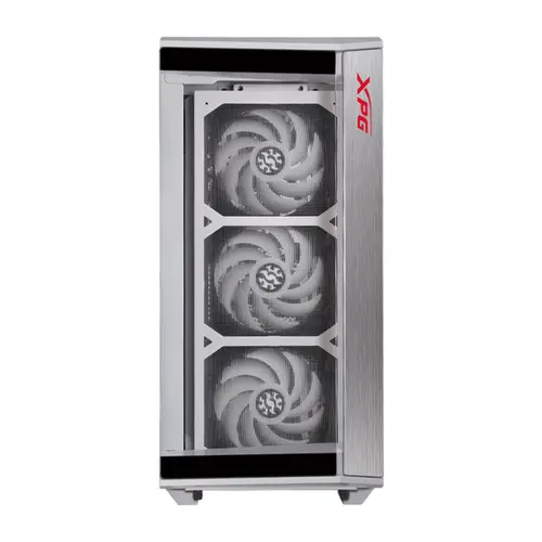 Gabinete Gamer XPG Battlecruiser Mid-Tower Lateral de Vidro Com 4 Fans ARGB Branco BATTLECRUISER-WHCWW