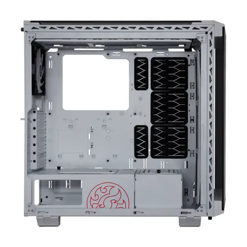 Gabinete Gamer XPG Battlecruiser Mid-Tower Lateral de Vidro Com 4 Fans ARGB Branco BATTLECRUISER-WHCWW