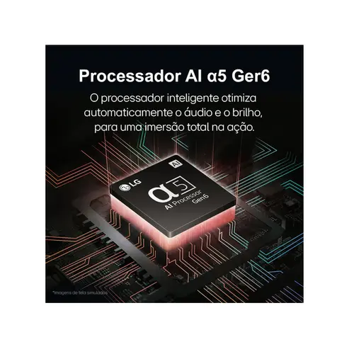 Smart TV LG 43'' FHD Processador AI Alexa integrado LG Channels 43LR6700PSA