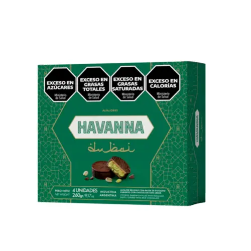 Alfajor Havanna Dubai Pistache C/4 unidades