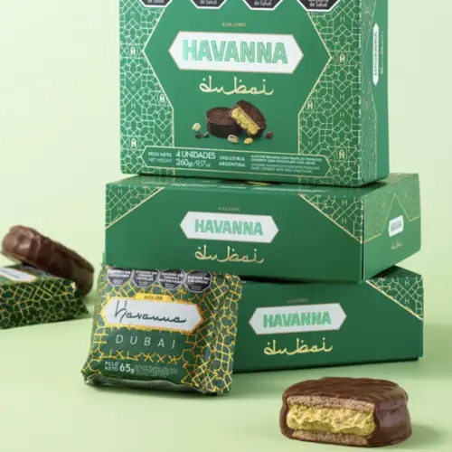Alfajor Havanna Dubai Pistache C/4 unidades