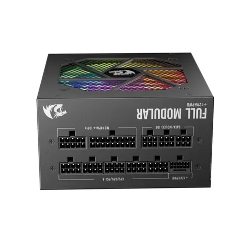 Fonte Gamer Redragon 850 Watts Full Modular RGB 80 Plus Gold Preto - GC-PS007-1