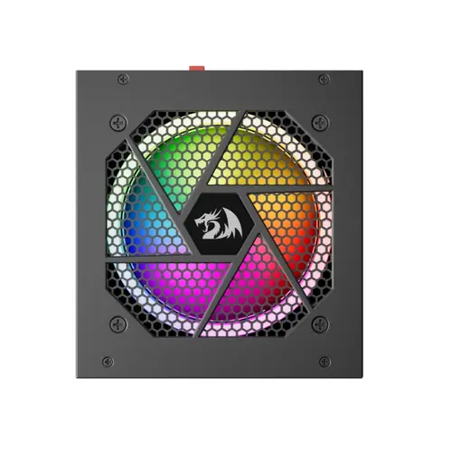 Fonte Gamer Redragon 850 Watts Full Modular RGB 80 Plus Gold Preto - GC-PS007-1