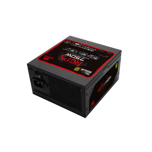 Fonte Gamer Redragon 750 Watts Full Modular RGB 80 Plus Gold Preto - GC-PS006-1