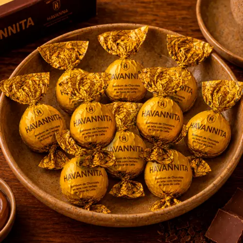Kit 10 unidades Havannita ao leite com doce de leite
