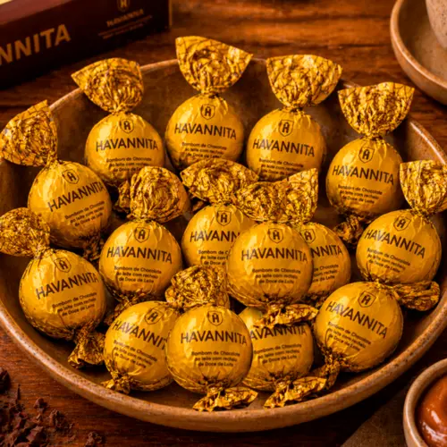 Kit 15 unidades Havannita ao leite com doce de leite