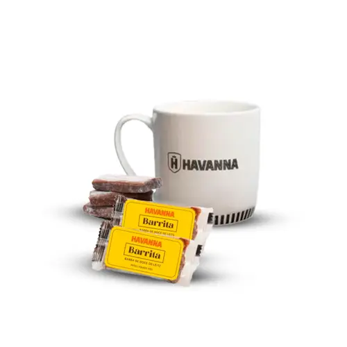 Kit Barrita Havanna Doce de Leite 30g + Caneca