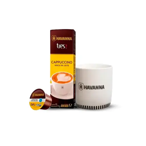 Kit Cápsulas de Cappuccino Havanna com Doce de Leite + Caneca