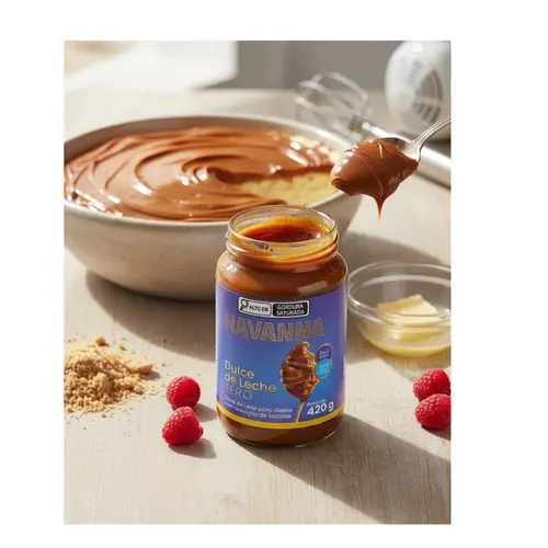 Pote de Doce de Leite Havanna Zero Açúcar e Zero Lactose 420g