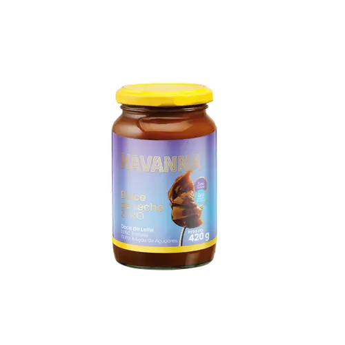 Pote de Doce de Leite Havanna Zero Açúcar e Zero Lactose 420g