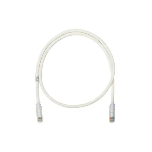 Cabo de Rede Patch Cord Internet Cat6A 2,50M 10Gbps Branco Panduit - NK6APC7