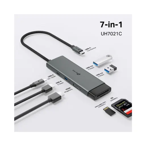Adaptador TP-Link UH7021C Hub 7 em 1, USB Tipo C