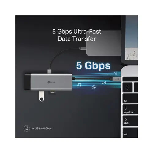 Adaptador TP-Link UH7021C Hub 7 em 1, USB Tipo C