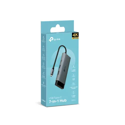Adaptador TP-Link UH7021C Hub 7 em 1, USB Tipo C