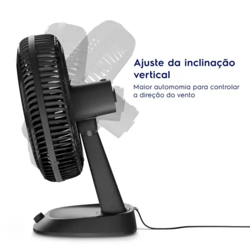 Ventilador de Mesa Electrolux 40cm Efficient DuoForce Air+ 6P 126W 127V EFD40 Cinza