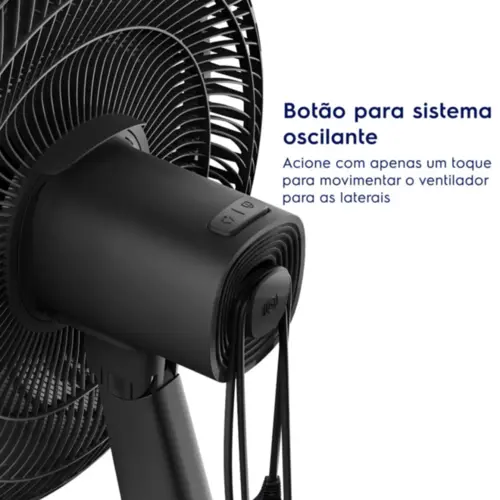 Ventilador de Mesa Electrolux 40cm Efficient DuoForce Air+ 6P 126W 127V EFD40 Cinza