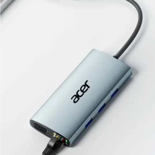 Adaptador de Vídeo Acer Dongle 9 em 1 RJ45 USB-C Hub - ODK390