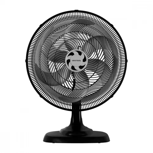 Ventilador de Mesa Ventisol Oscilante Turbo 6 Premium 50cm 135W 220V Preto - 4200