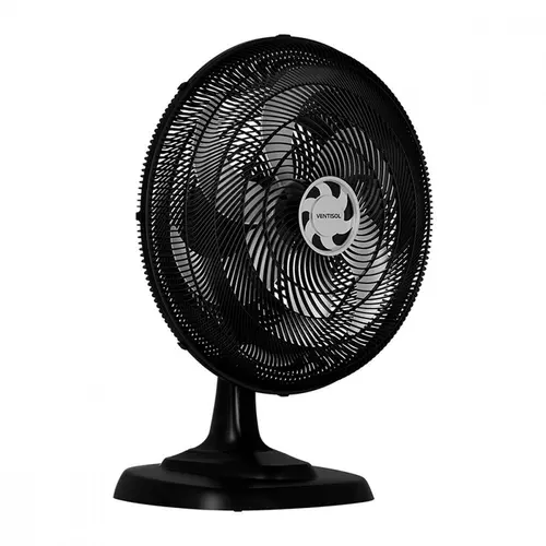 Ventilador de Mesa Ventisol Oscilante Turbo 6 Premium 50cm 135W 220V Preto - 4200