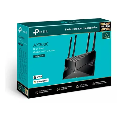 Roteador TP-Link Archer AX53 AX3000 Wireless Gigabit Dual Band Wi-Fi 6