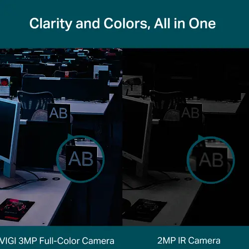 Câmera de Segurança TP-Link IP Turret Colorida 3MP FHD+ VIGI C430 2.8mm