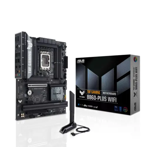 Placa Mãe Asus TUF Gaming B860-PLUS WIFI, Chipset B860, Intel LGA 1851, ATX, DDR5