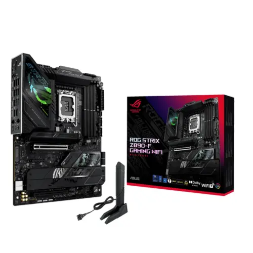 Placa Mãe Asus ROG Strix Z890-F GAMING WIFI, Chipset Z890, Intel LGA 1851, mATX, DDR5