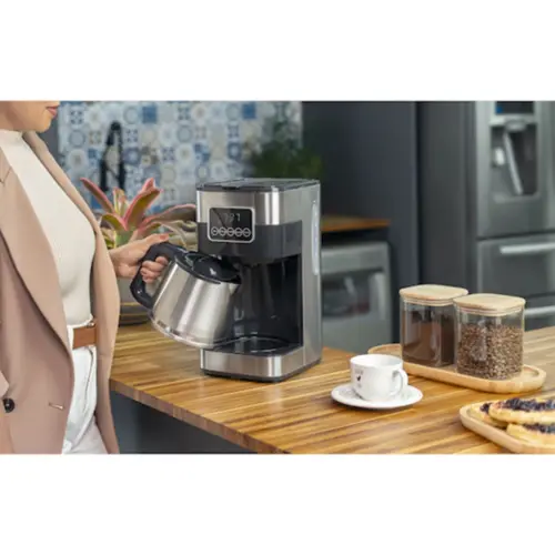 Cafeteira Elétrica Inox Programável Gourmand Gris 1,5L Digital 38 Xicaras 110V - CM350G-BR