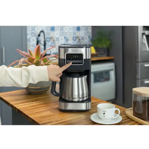 Cafeteira Elétrica Inox Programável Gourmand Gris 1,5L Digital 38 Xicaras 110V - CM350G-BR