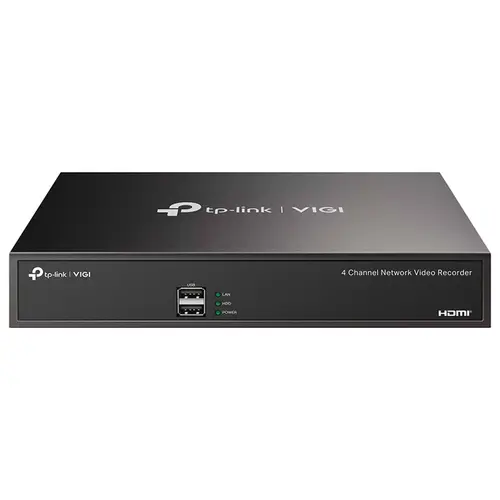 NVR Gravador TP-Link 4K 8MP 4 Canais - VIGI NVR1004H