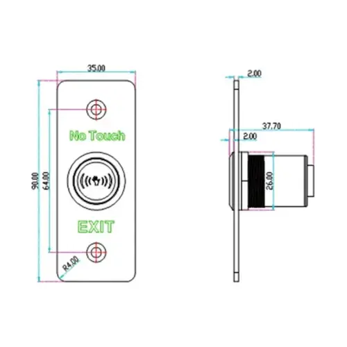 BOTAO DE SAIDA DS-K7P04