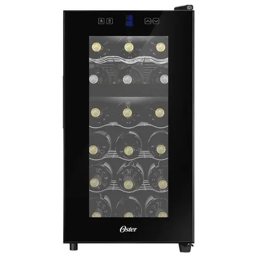 Adega Oster Dual Zone 18 Garrafas Touch Control Bivolt Preto - OADE180