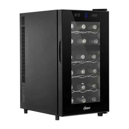Adega Oster Dual Zone 18 Garrafas Touch Control Bivolt Preto - OADE180