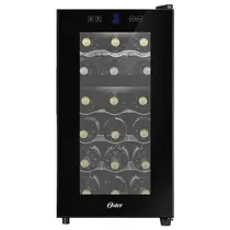 Adega Oster Dual Zone 18 Garrafas Touch Control Bivolt Preto - OADE180