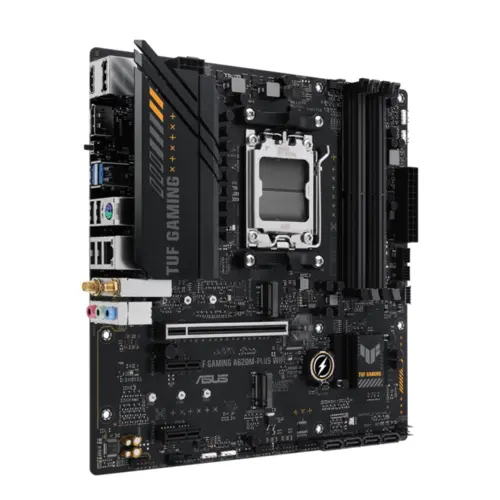Placa Mãe Asus TUF Gaming A620M-PLUS WIFI, AMD AM5, mATX, DDR5, Wi-Fi, Bluetooth, Preto - 90MB1F00-M0EAY0