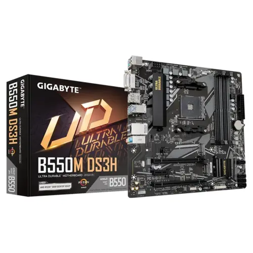 Placa Mãe Gigabyte para AMD B550M Ultra Durable DS3H AC Wifi 4xDDR4 mATX rev 1.7