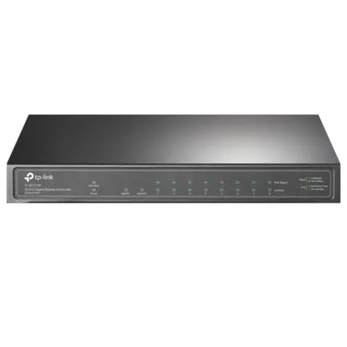 Switch Gigabit de Mesa PoE+ TP-Link 10 portas 10/100/1000 Mbps - TL-SG1210P