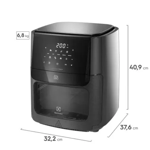 Air Fryer Electrolux 12L Oven Digital 127V EAF85 Grafite