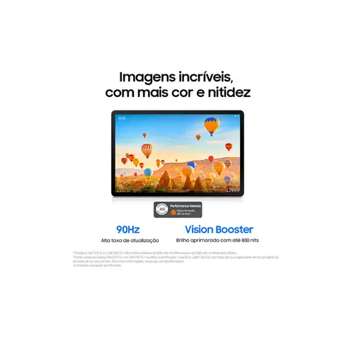 Tablet Samsung Galaxy Tab S10 FE  10.9'' 90Hz 128GB 8GB 13MP Wifi Cinza - SM-X520NZADZTO
