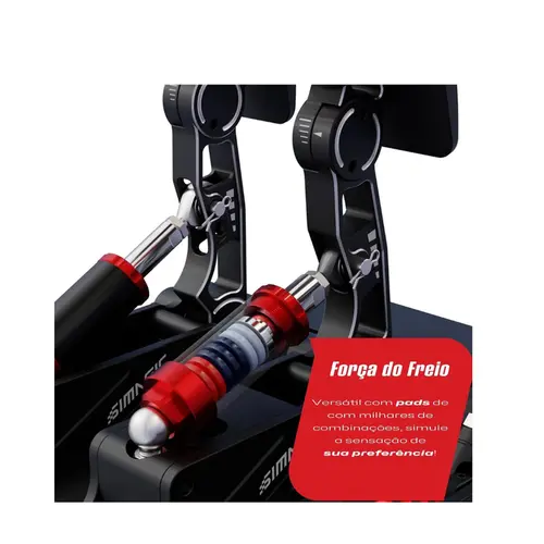 Pedais Modulares de Fórmula Simagic P1000-F Duplos 100kg