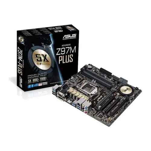 PLACA MÃE ASUS Z97M-PLUS/BR / LGA 1150 / 4xDDR3 / USB3.0 / CROSSFIREX