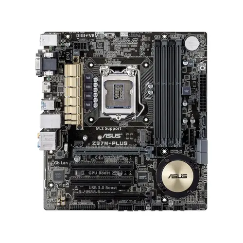 PLACA MÃE ASUS Z97M-PLUS/BR / LGA 1150 / 4xDDR3 / USB3.0 / CROSSFIREX