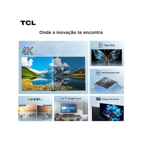 Smart TV TCL 75'' 4K UHD LED HVA Google 75P6K
