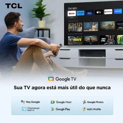 Smart TV TCL 75'' 4K UHD LED HVA Google 75P6K