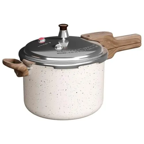 Panela De Pressão Mimo Style Presscook 4,2L Indução Vitrocerâmico Inox Marmol - 10763 PP42M