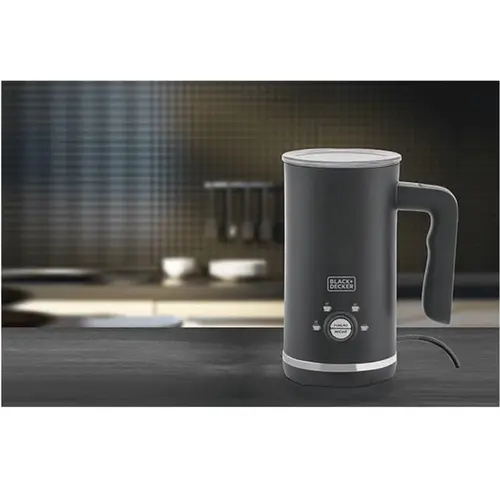 Espumador de Leite 4 Funções Black+Decker Gourmand Gris Inox com Base Aquecedora 127V EL500-BR