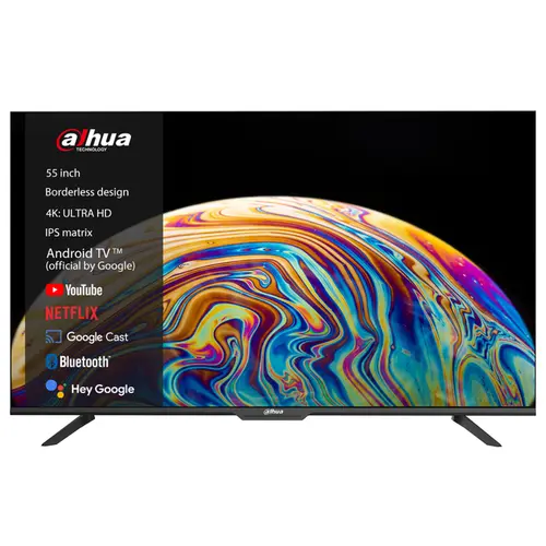 TV Smart Dahua 55'' LTV55-SD400 DLED 4K Wi-Fi Bluetooth Google Assis. Chromecast - Android
